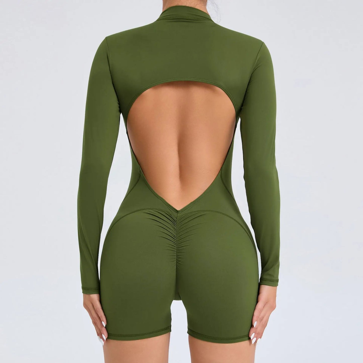 Long-Sleeve Yoga Jumpsuit