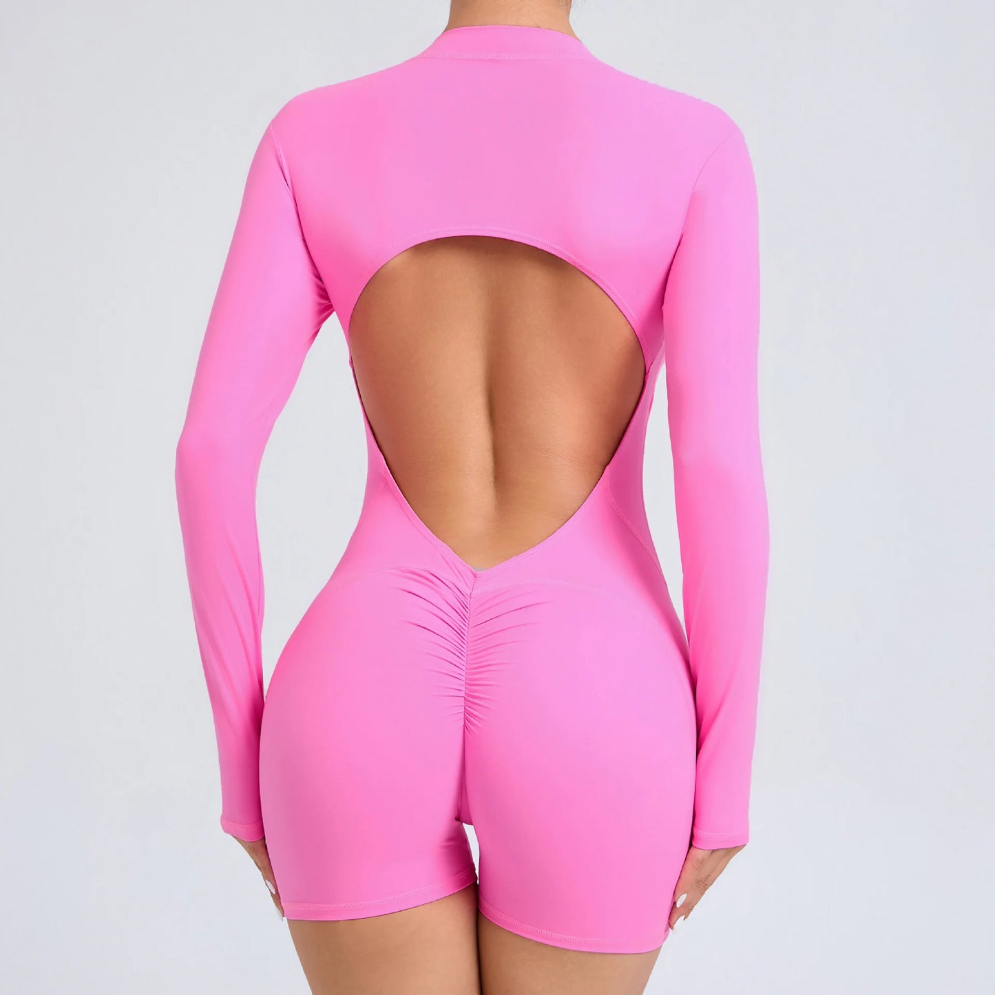 Long-Sleeve Yoga Jumpsuit