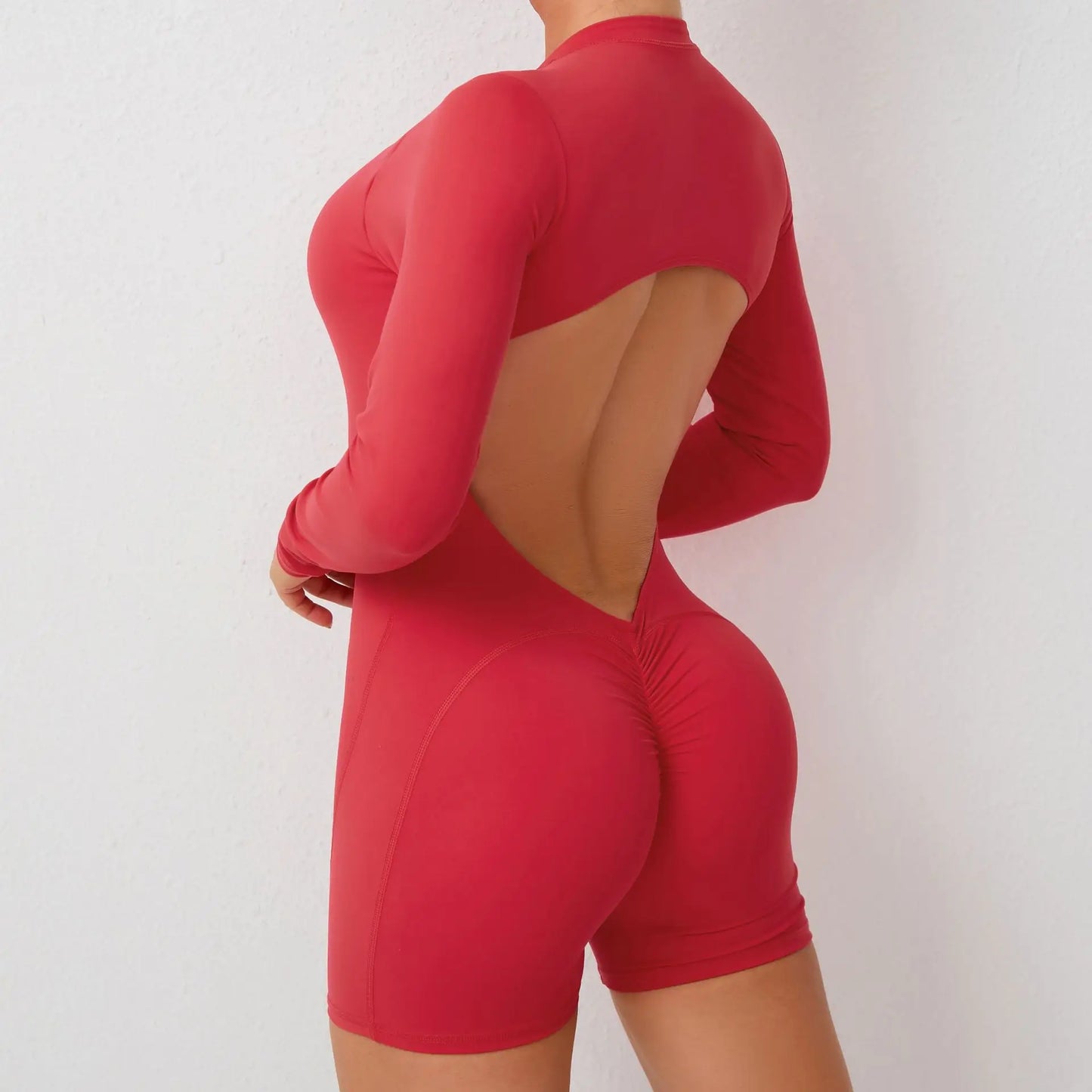 Long-Sleeve Yoga Jumpsuit