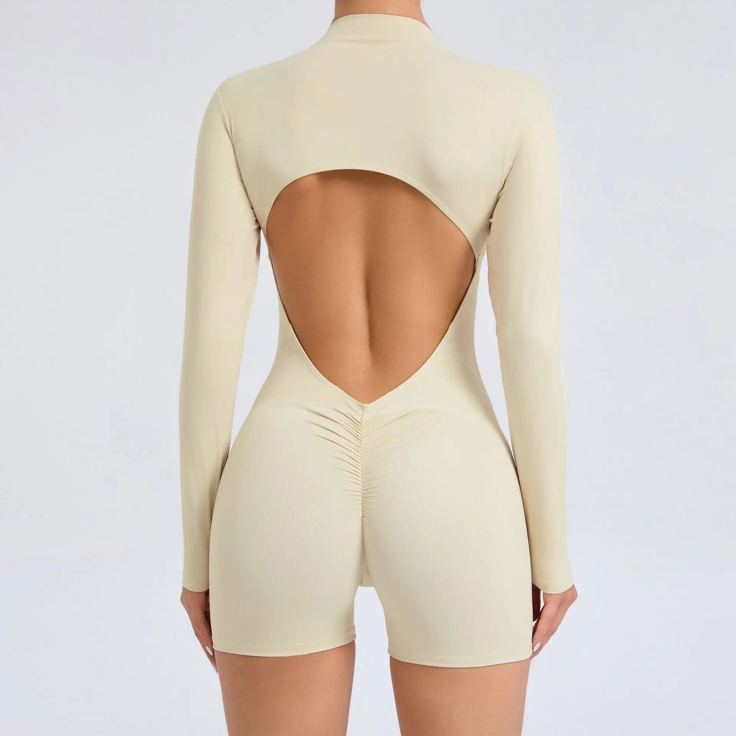 Long-Sleeve Yoga Jumpsuit