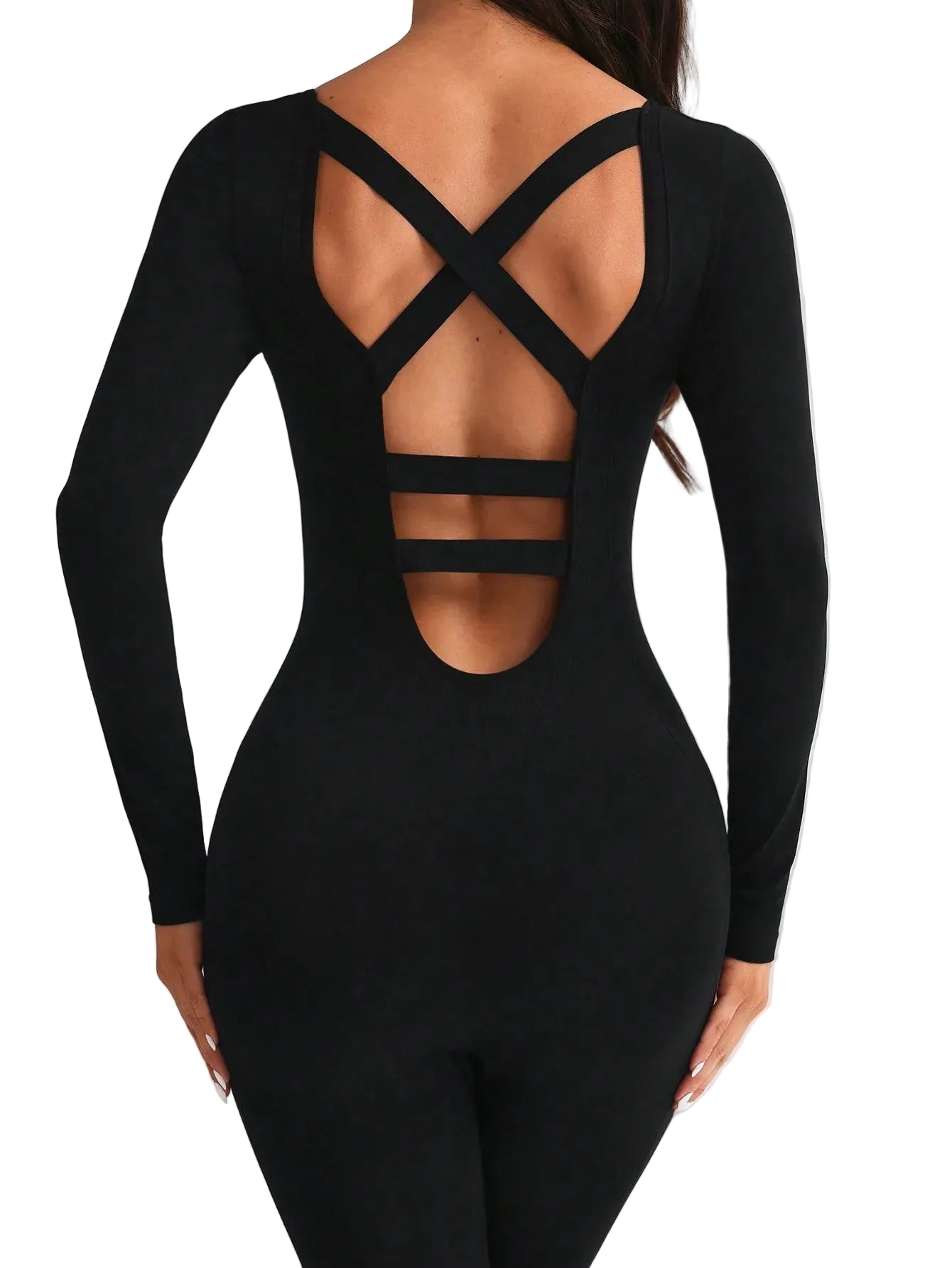 Women’s Long Sleeve Yoga & Workout Jumpsuit