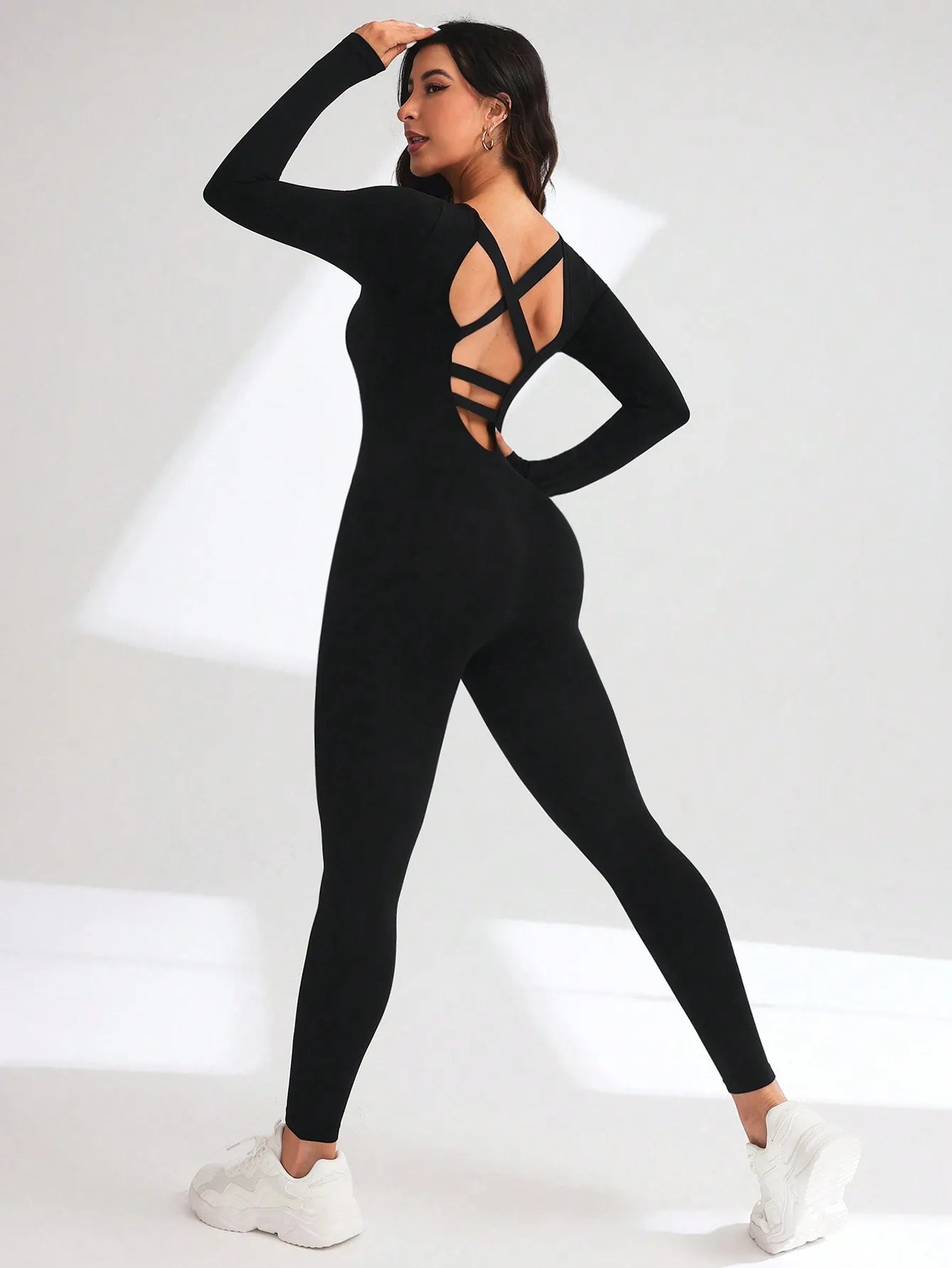 Women’s Long Sleeve Yoga & Workout Jumpsuit